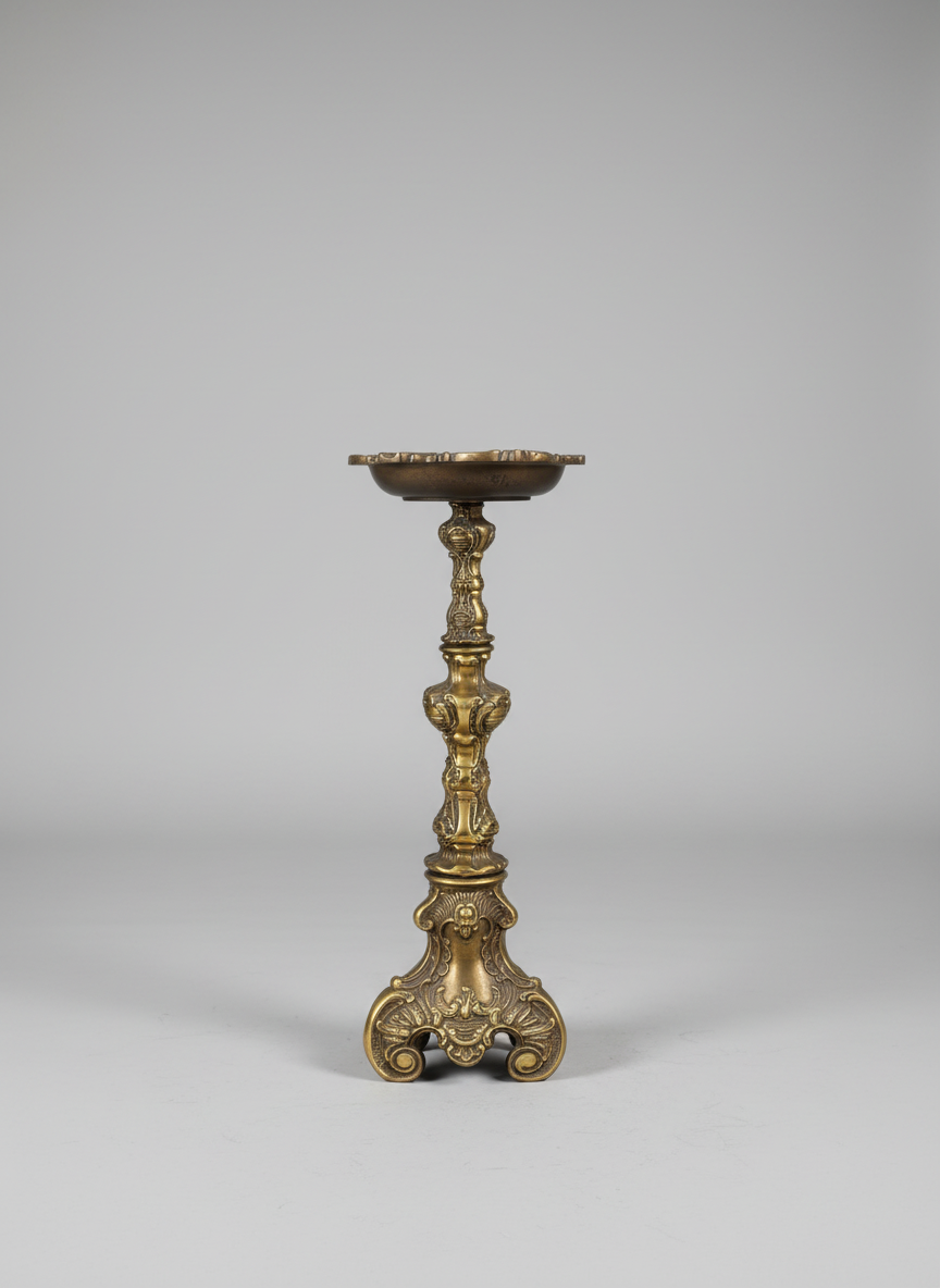 Large Antique Victorian Era Ashtray/Candlestick