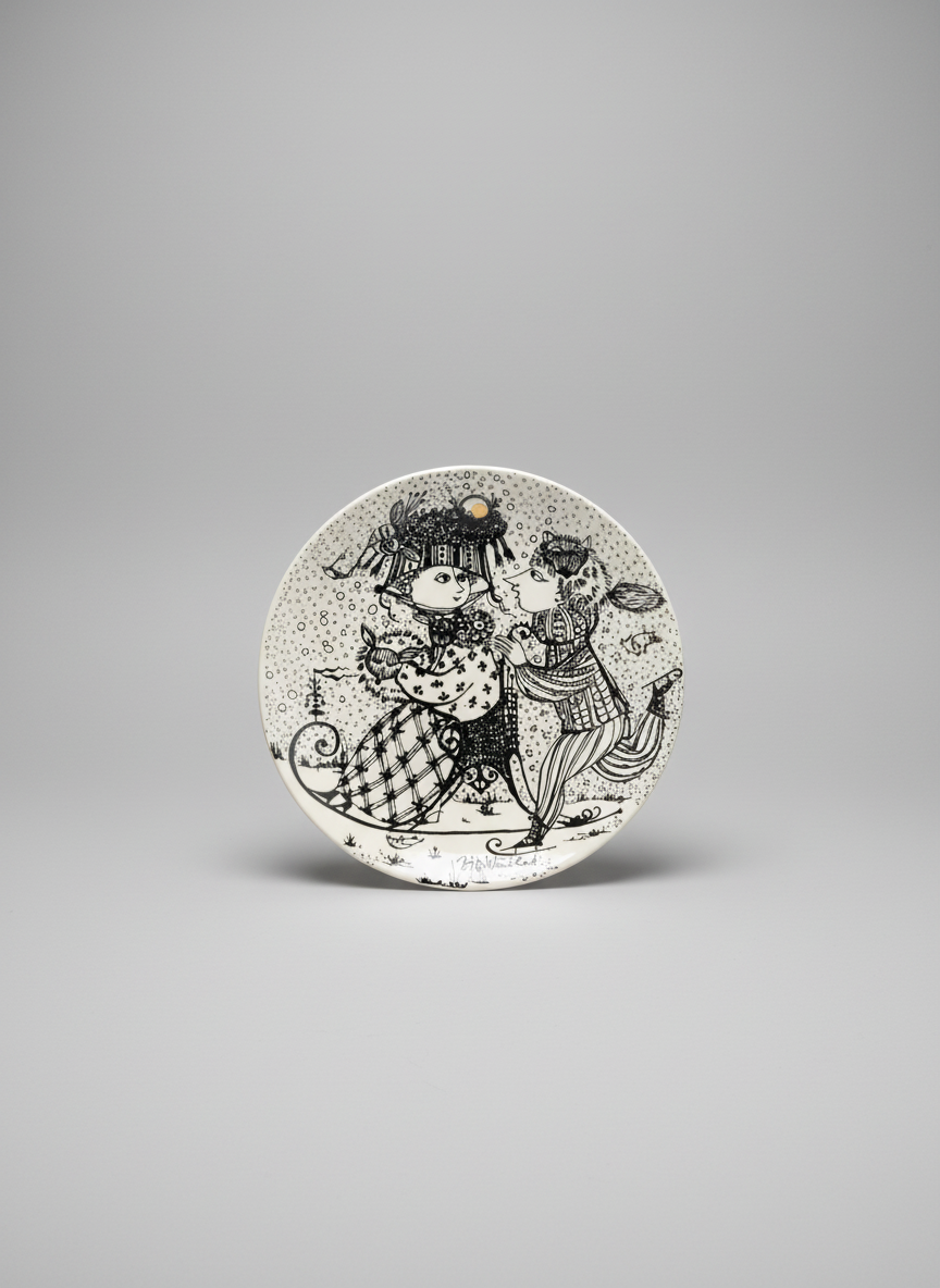Bjorn Wiinblad Ceramic Wall Plate/Trivet