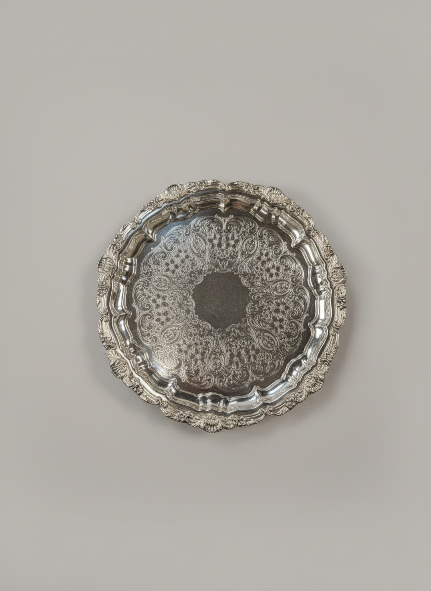 Ornate Footed Tray
