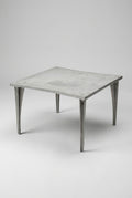 Rare Cast postmodern aluminum table by Robert Josten 70-80's