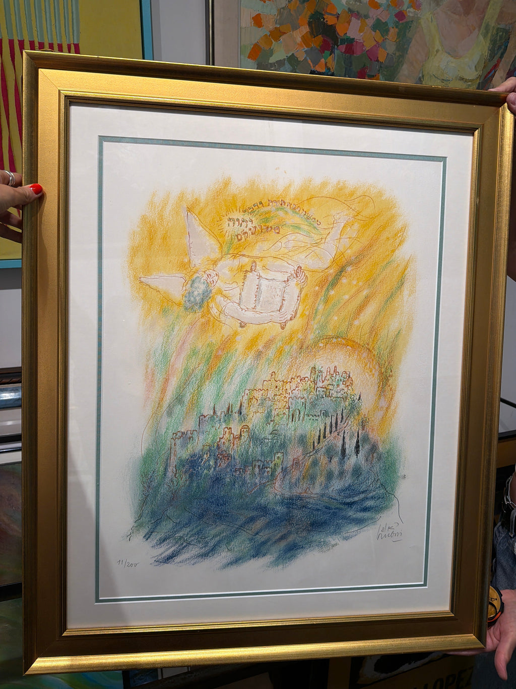 "Micah" by Reuven Rubin 27x33