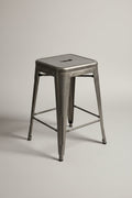 Vintage Tolix Gunmetal Stacking Stool