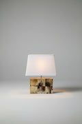 Enrique Garcel Horn & Chrome Table Lamp