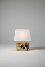 Enrique Garcel Horn & Chrome Table Lamp