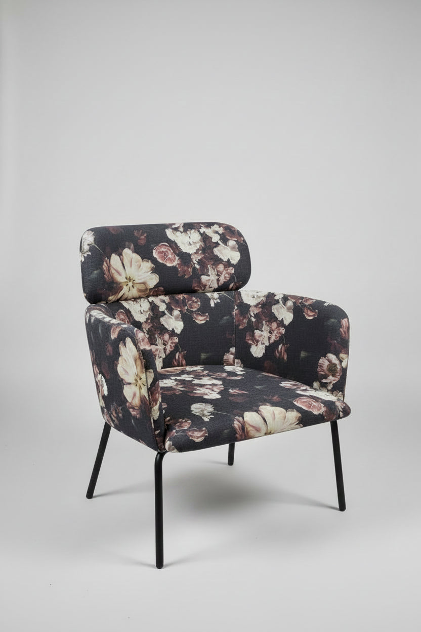 CB2 Azalea Floral Dining Chairs set of 4