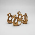Vintage Brass Swan Napkin Rings