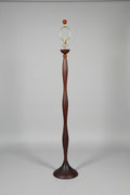 Italian Resin Floor Lamp in Violet and Orange accents