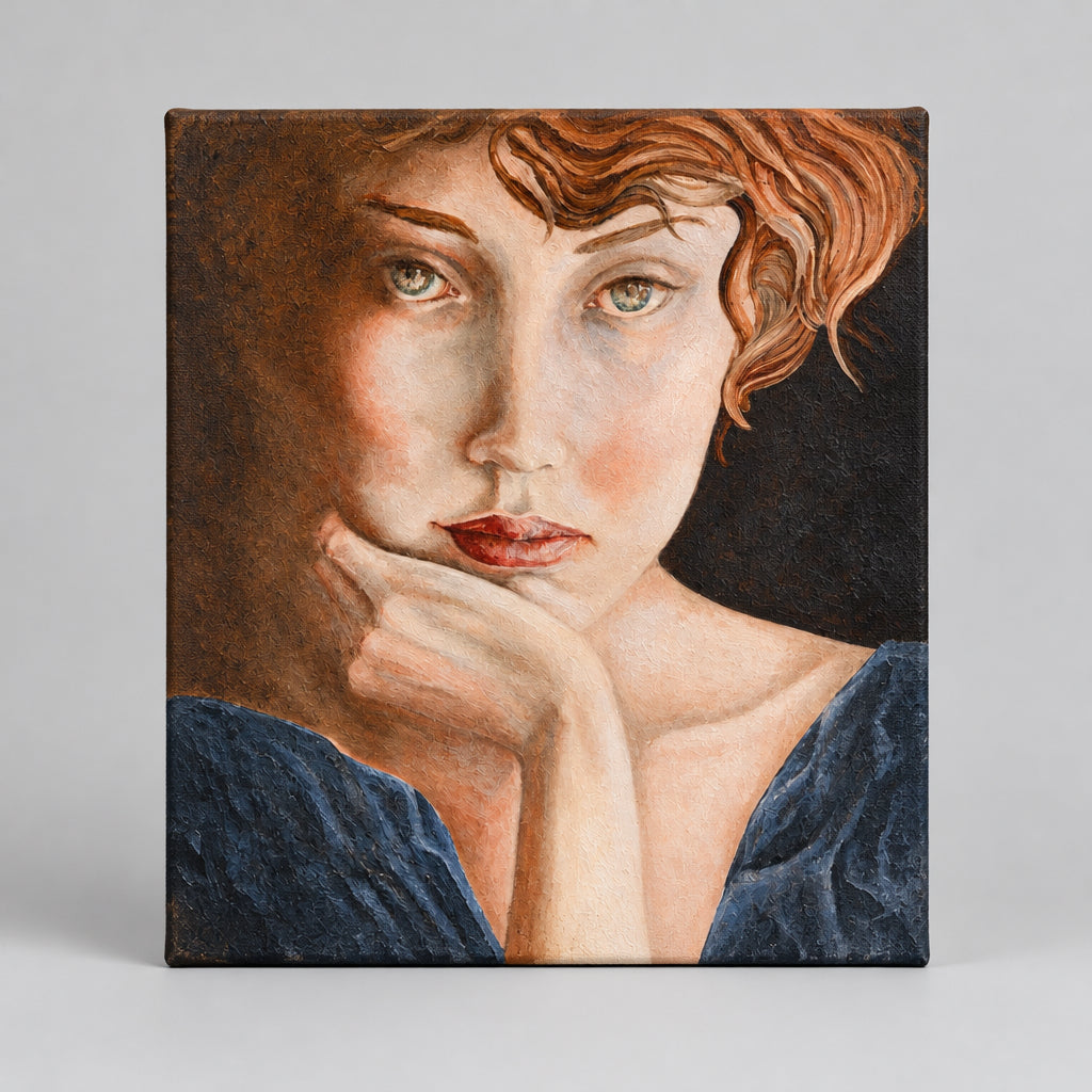 Isabella original on Masonite 24 x 24 signed