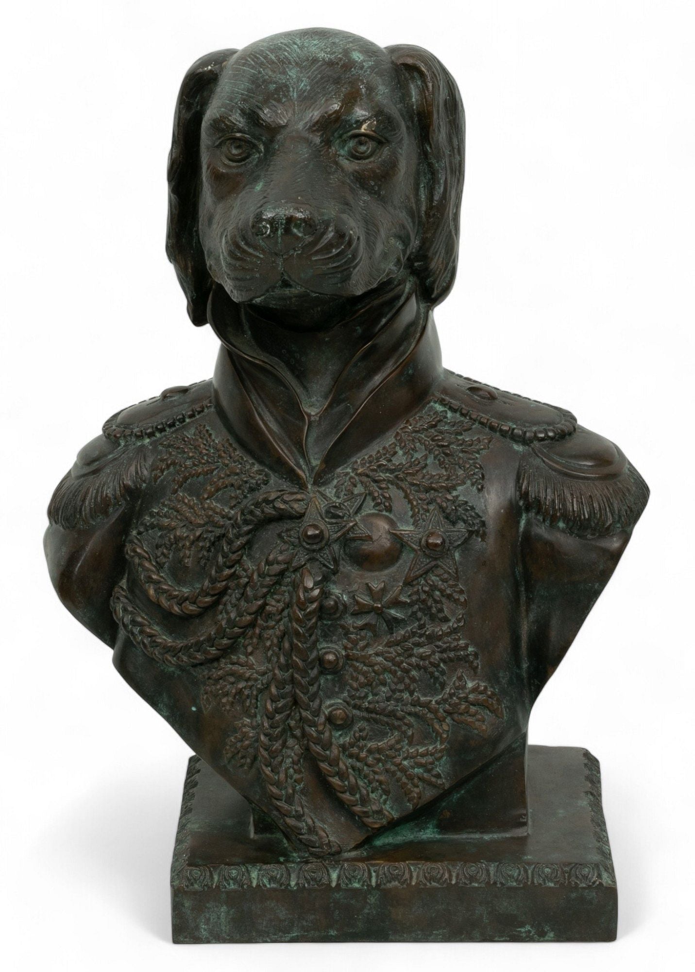 Maitland Smith Bronze Dog Bust