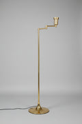 Vintage Brass Tulip Base Floor Lamp