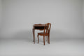 Antique Wood Desk with Matching Chair 24" x 18"