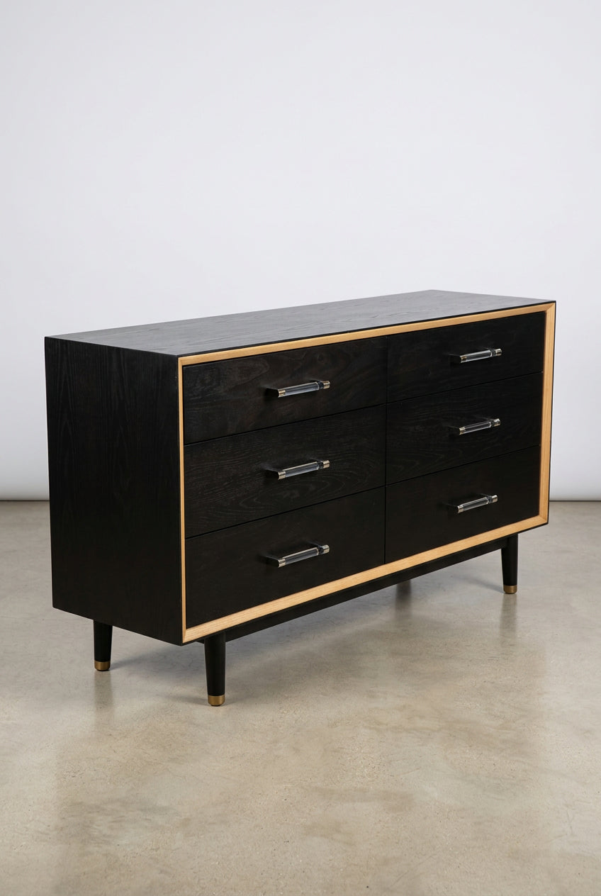 Black Wide Thornhill Dresser by CB2 33H x 19D x 54w