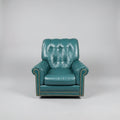 Hancock & Moore Vintage Leather Lounge Chair and Ottoman.  Two Available