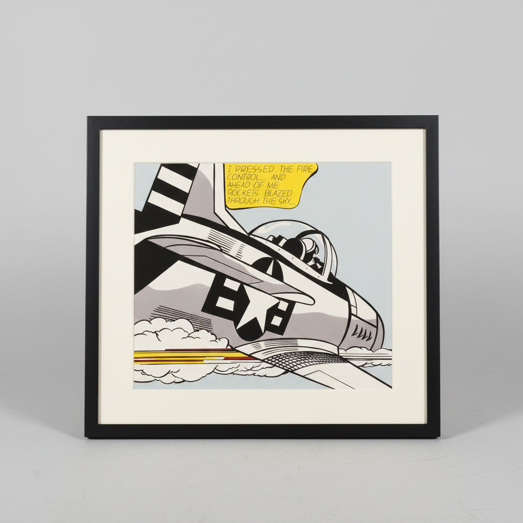 Framed Lictenstein Pop Art