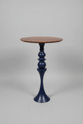 Postmodern Totem Accent Tables in Iris Blue 28" H x 13"