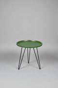 Green Hairpin Leg Metal Table