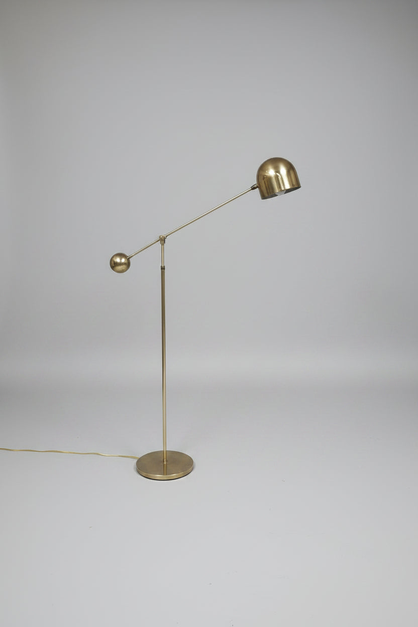 Space Age Brass Italian MCM Floor Lamp