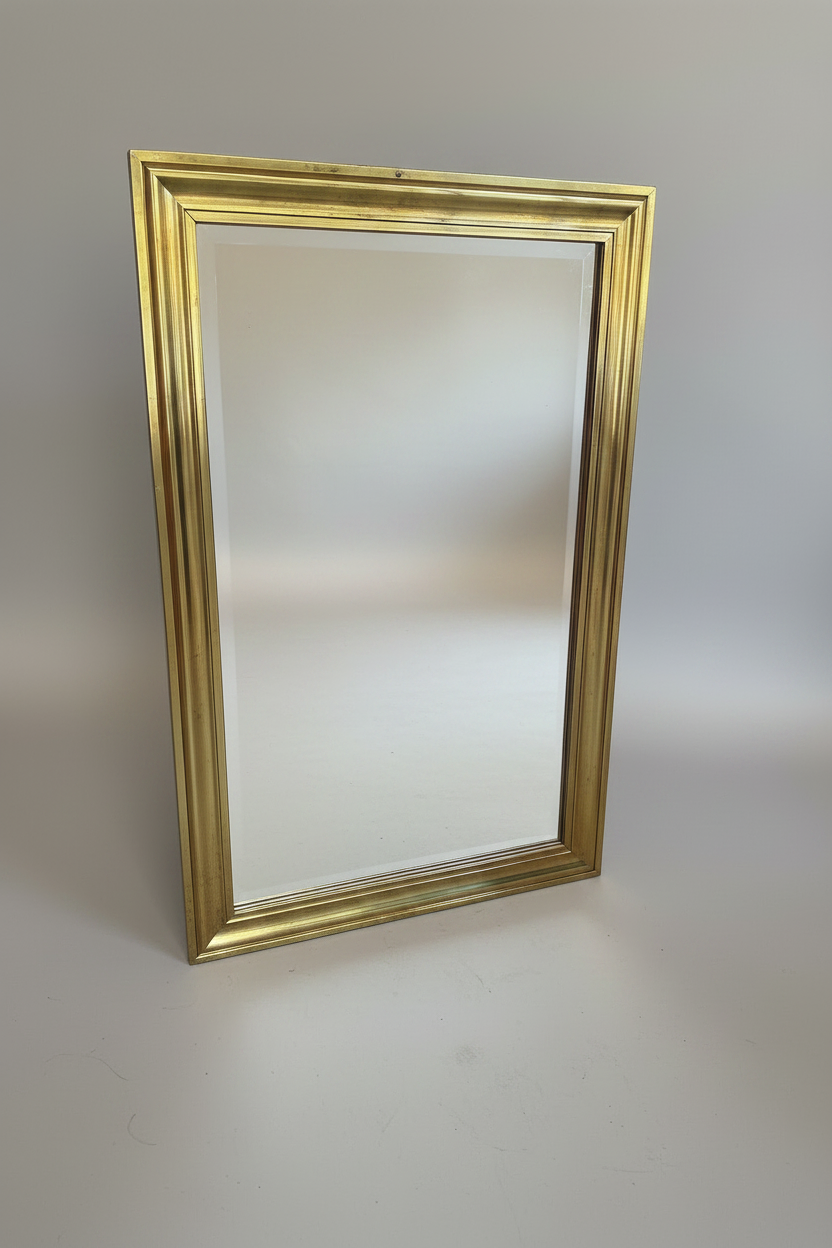 Vintage Brass Mirror