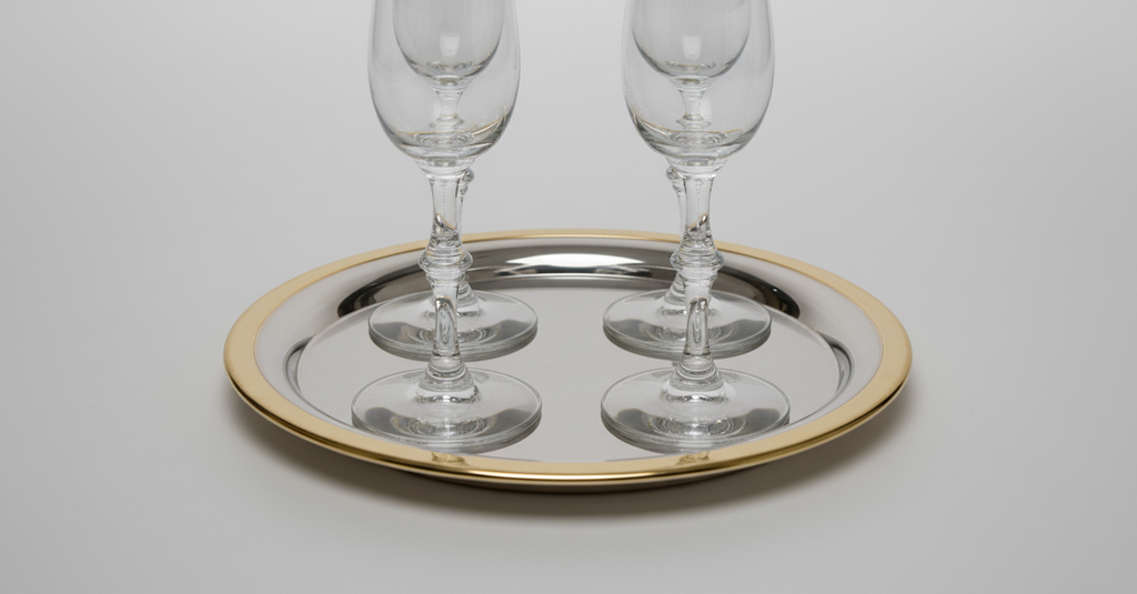 Brass & Chrome Serving Tray (s,m,l)