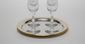 Brass & Chrome Serving Tray (s,m,l)
