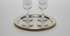 Brass & Chrome Serving Tray (s,m,l)