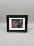 Mystical Masked Figures Framed Print