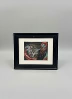 Mystical Masked Figures Framed Print