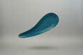 Gorham Teal Sculptural Teardrop Tray