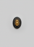 Gilded Beetle Wall Plaque