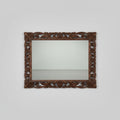 Ornate Carved Wood Mirror 28 x 34