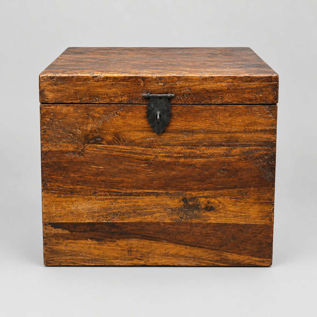 Vintage Rustic Storage Trunk/Side Table