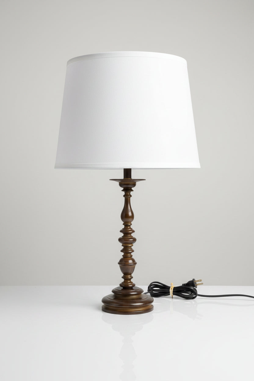 Robert Abbey Solid Brass Candle Table Lamp
