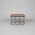 1970's Wine Holder with Glassware Tile Shelf