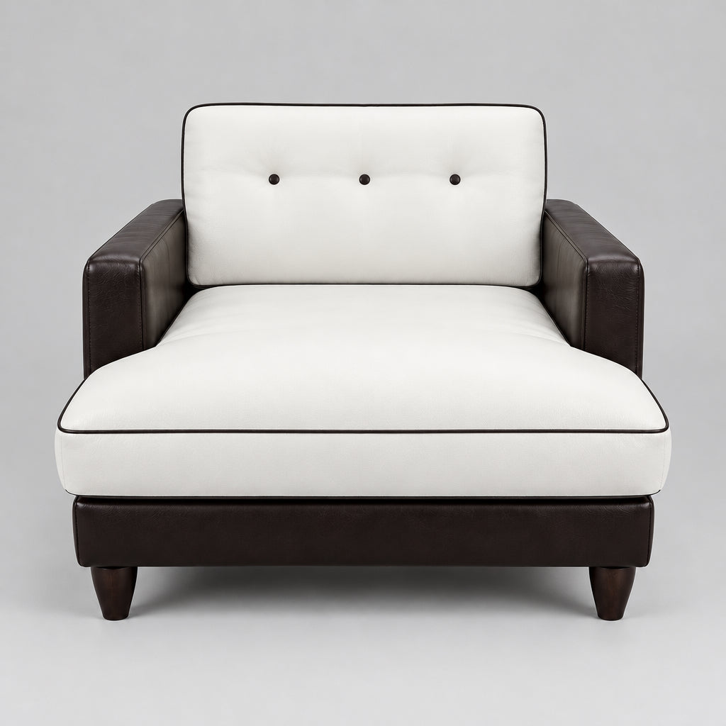 American Leather Tuxedo Chair
