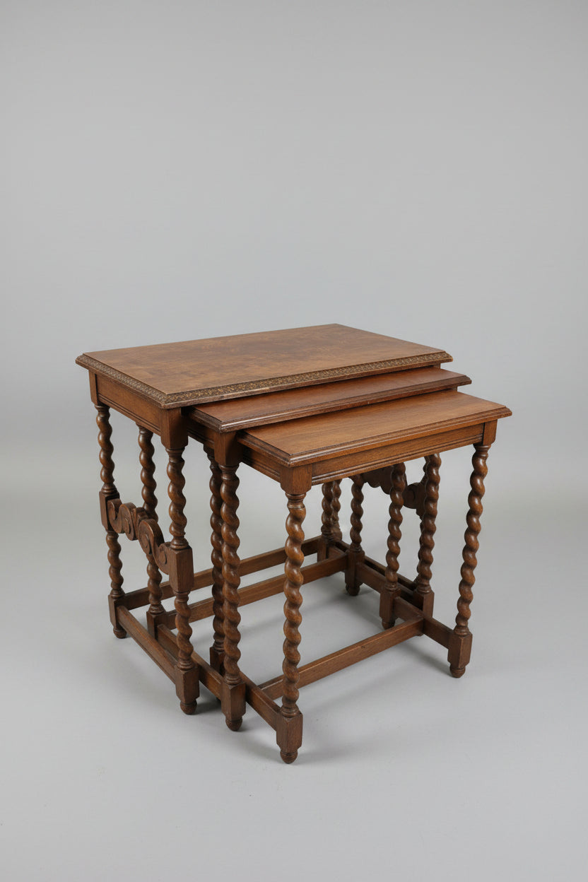 Vintage Barley Twist Nesting tables