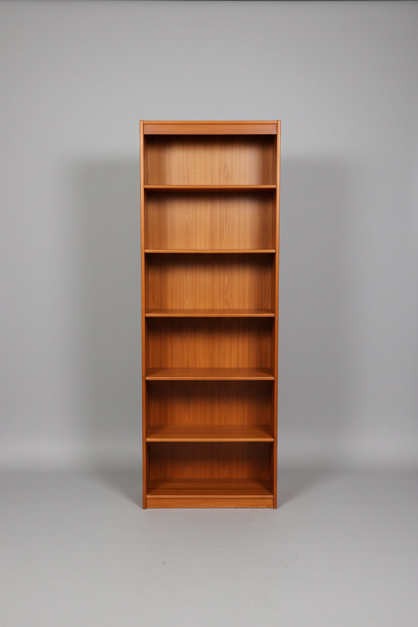 MCM teak book case with adjustable shelves tall version
