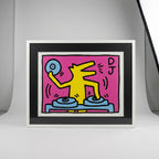 Pop Art by Kieth Haring - Framed