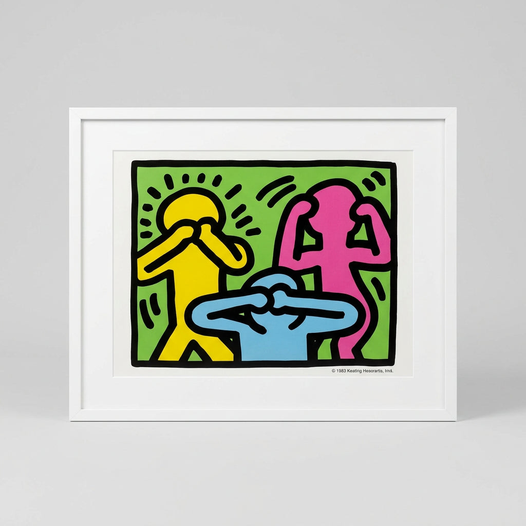 Pop Art by Kieth Haring - Framed