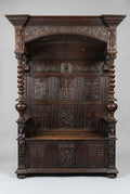 16th Century High Gothic Monks Bench. Religious and Ornate incredible Carvings