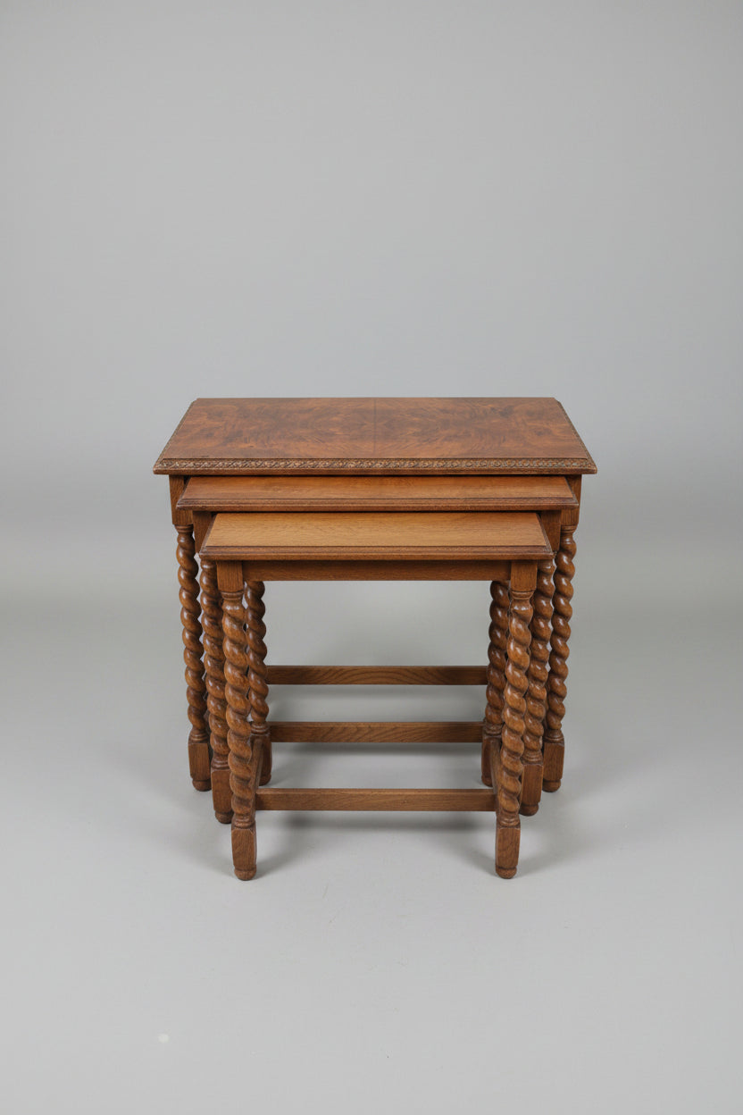 Vintage Barley Twist Nesting tables
