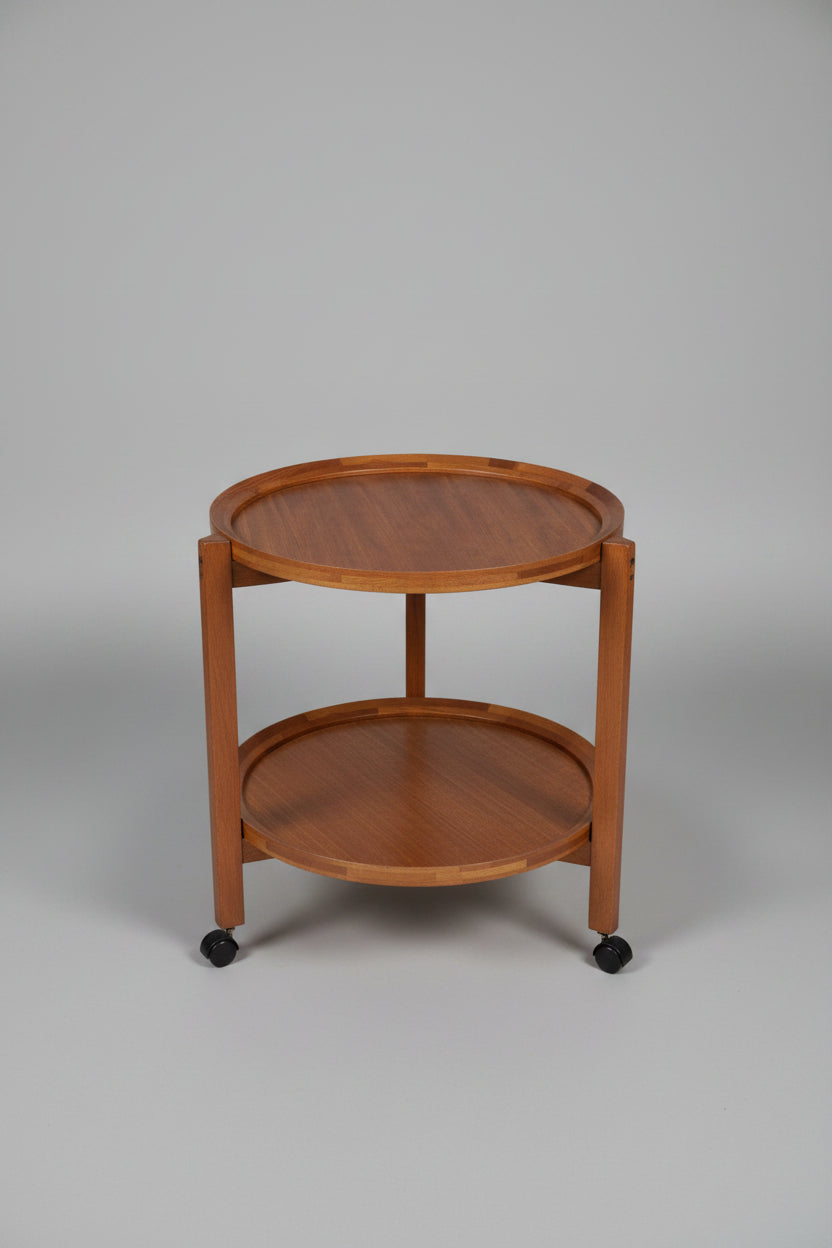 Vintage Sika Design 2 tier table on casters