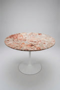 38" Pink Marble Tulip Dining Table