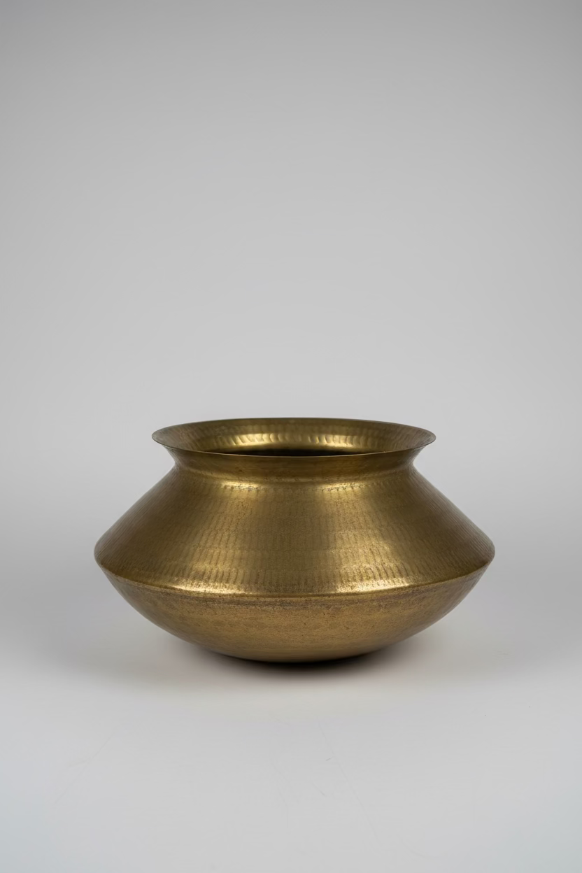 Antique Brass Handi Pot