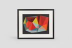 Abstract Geometric Framed Print