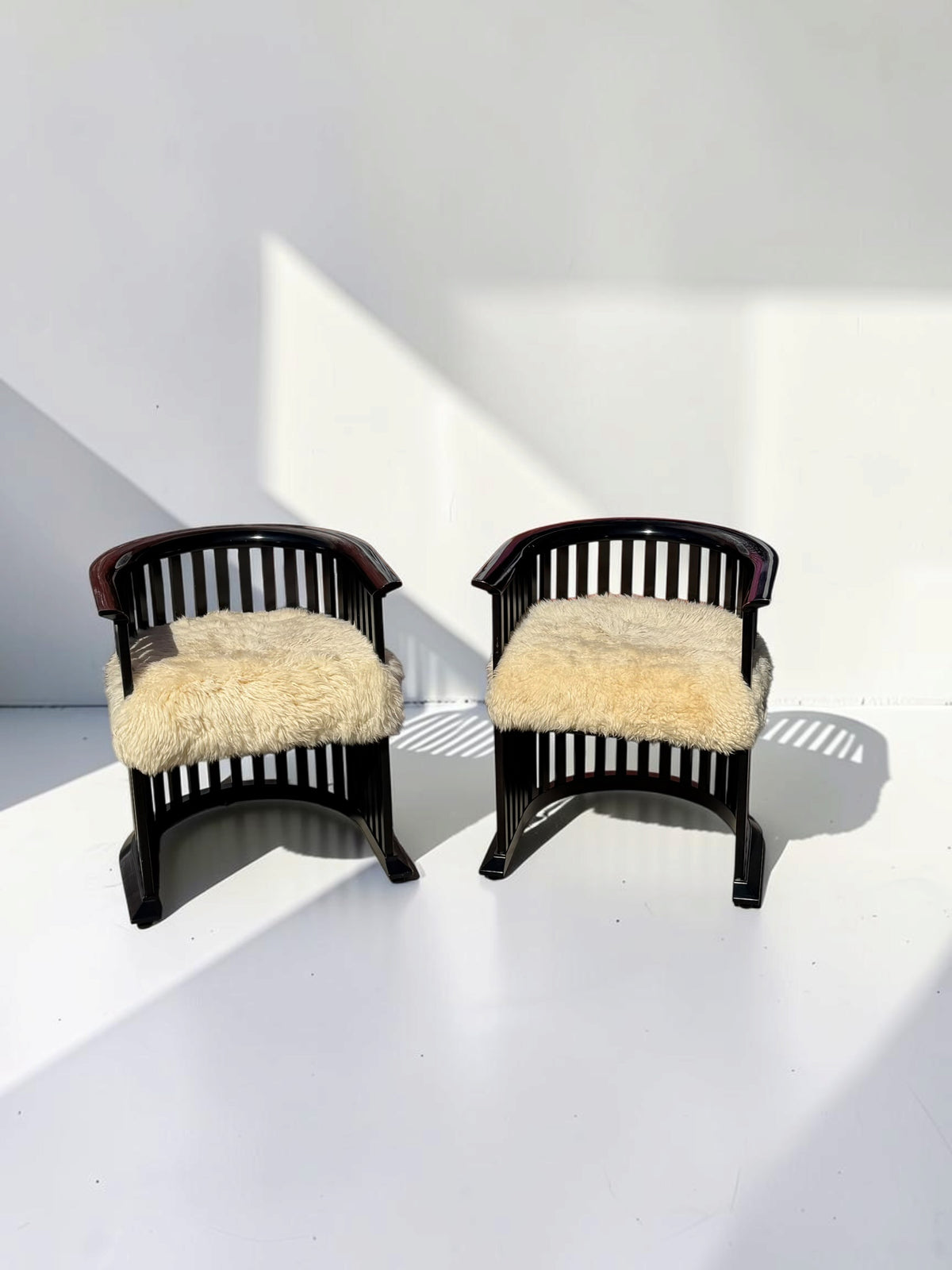 Barrel Armchairs Attr. Joseph Hoffman for Peter Zuchi