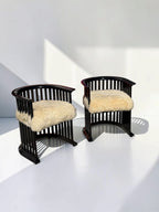 Barrel Armchairs Attr. Joseph Hoffman for Peter Zuchi