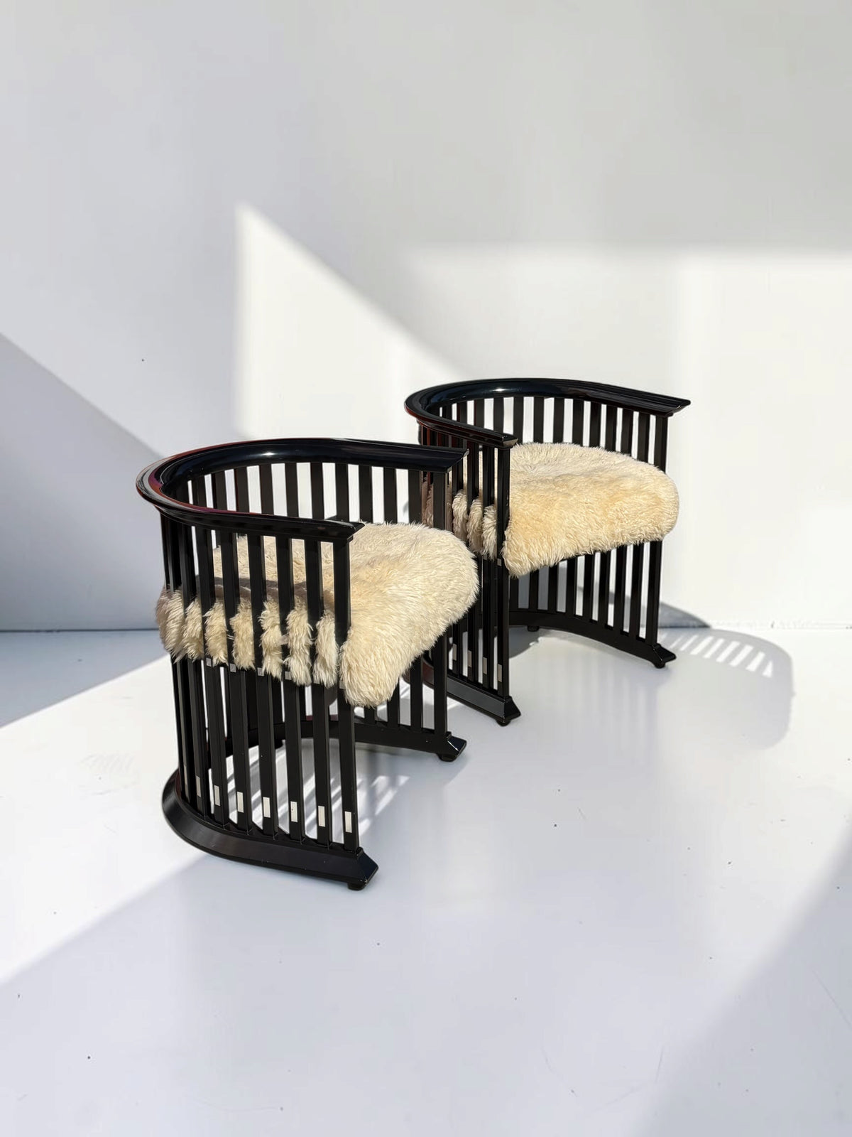Barrel Armchairs Attr. Joseph Hoffman for Peter Zuchi