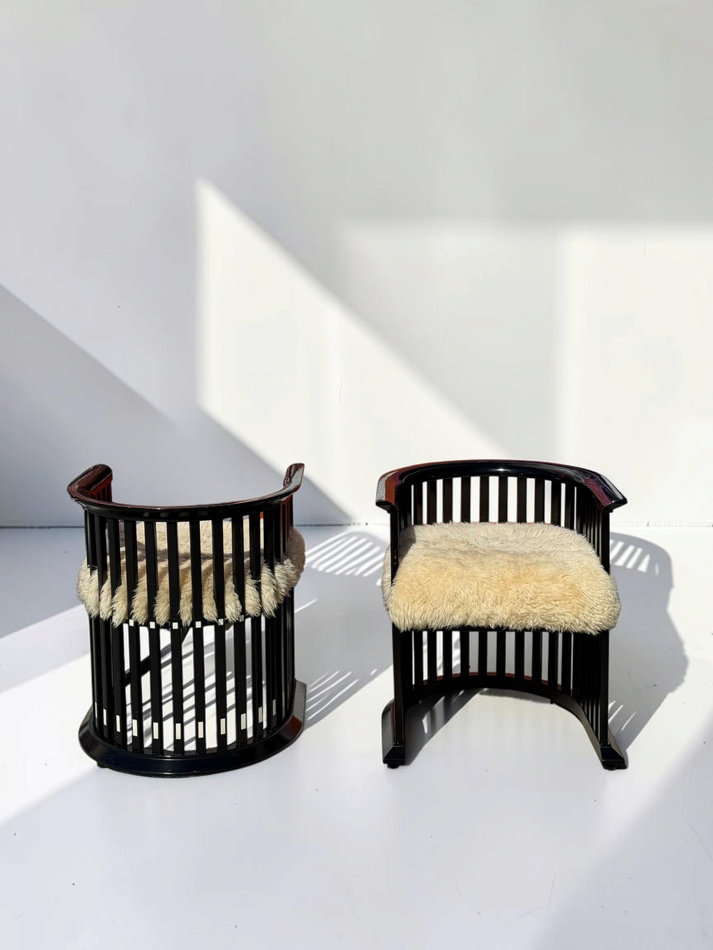 Barrel Armchairs Attr. Joseph Hoffman for Peter Zuchi