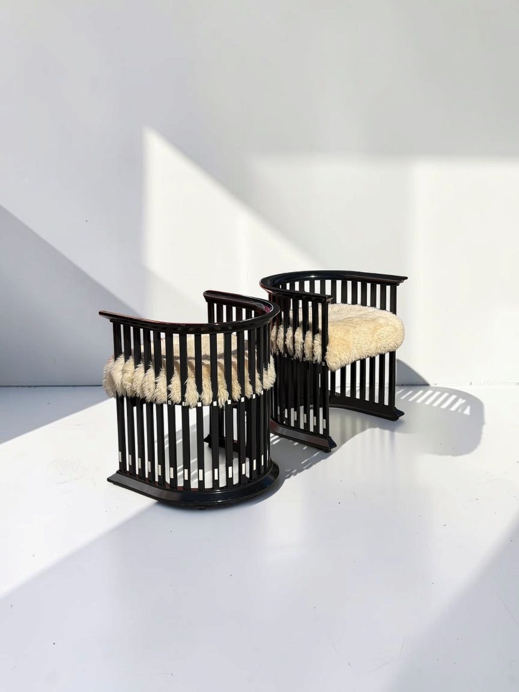 Barrel Armchairs Attr. Joseph Hoffman for Peter Zuchi
