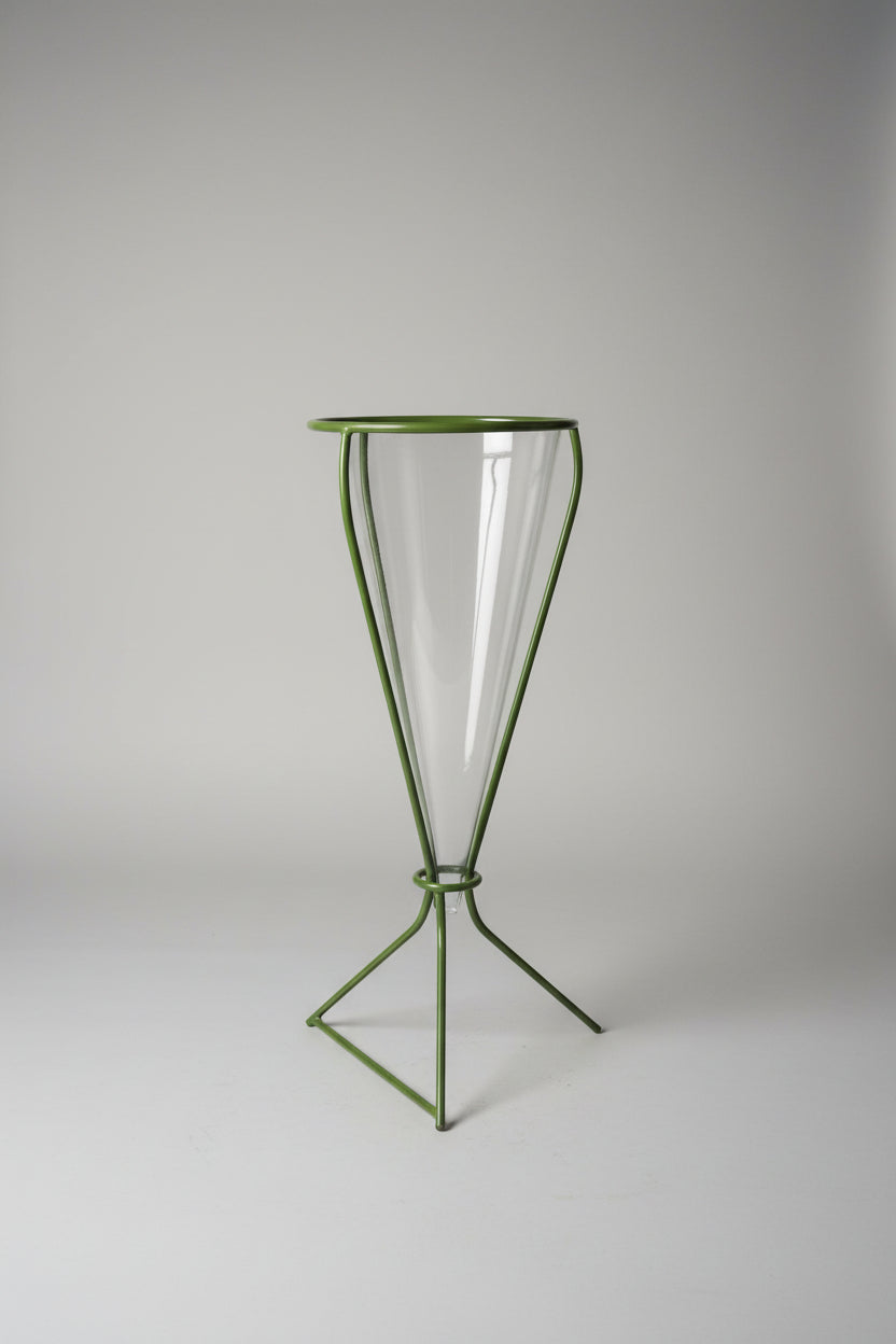 Vintage Plant Stands Powder Coated Green
